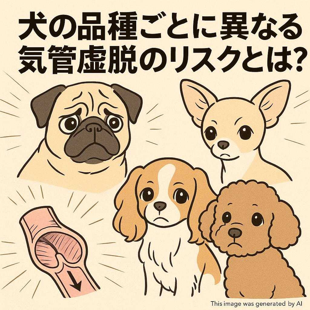 犬の品種ごとに異なる気管虚脱のリスクとは?