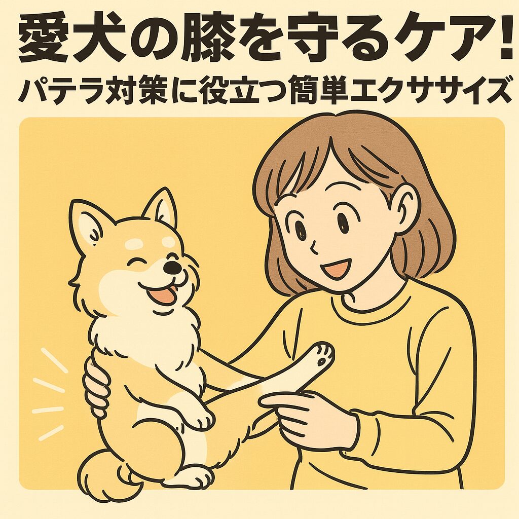 愛犬の膝を守る日常のケア！パテラ対策に役立つ簡単エクササイズ
