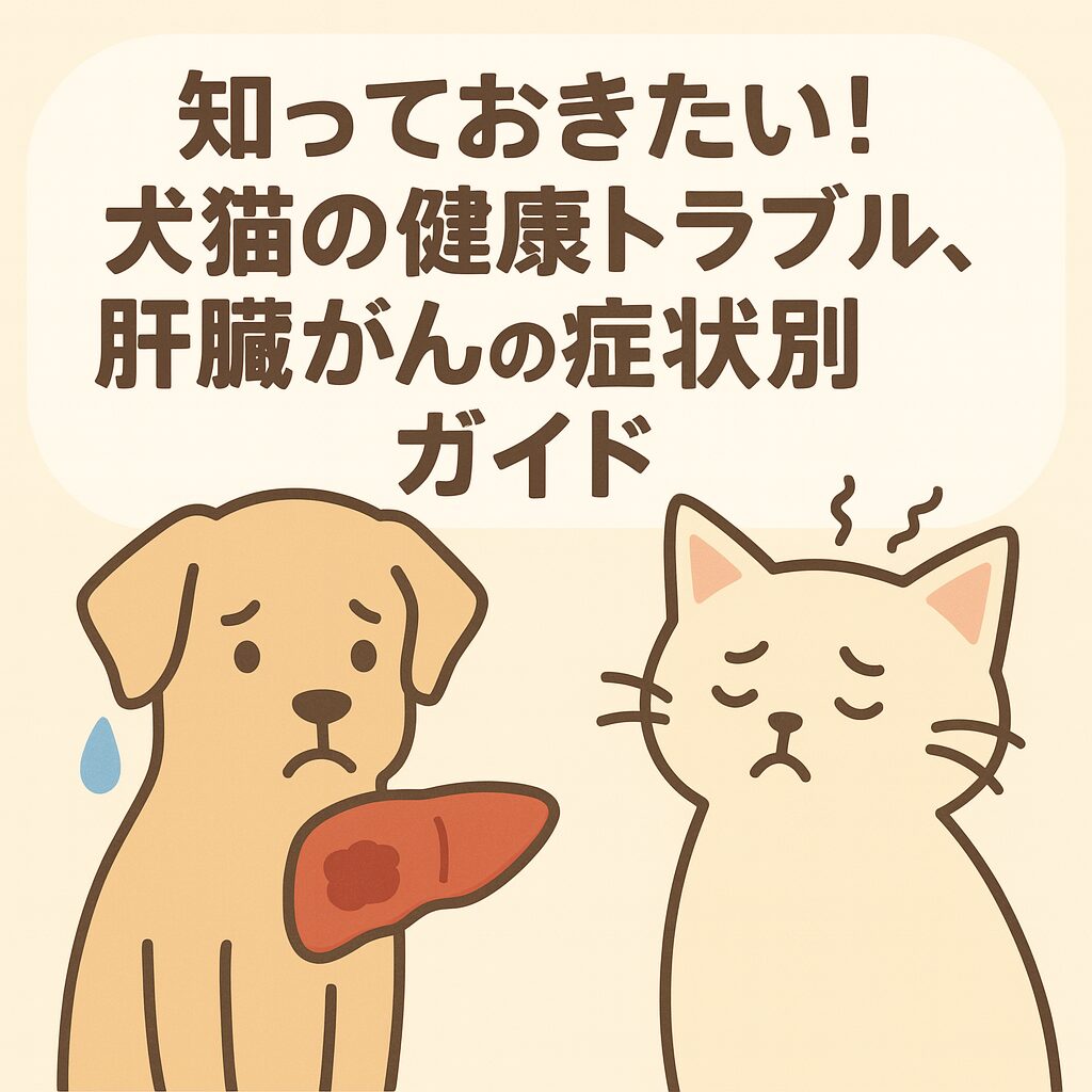 知っておきたい! 犬猫の健康トラブル、肝臓がんの症状別ガイド