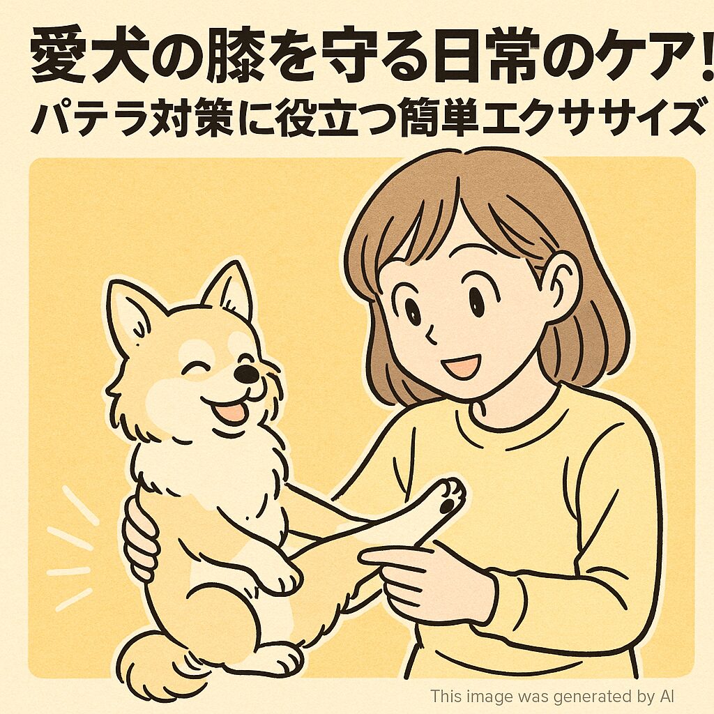 愛犬の膝を守る日常のケア!パテラ対策に役立つ簡単エクササイズ