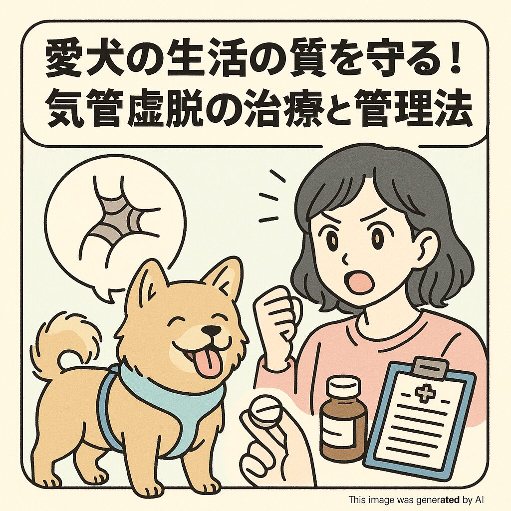愛犬の生活の質を守る!気管虚脱の治療と管理法