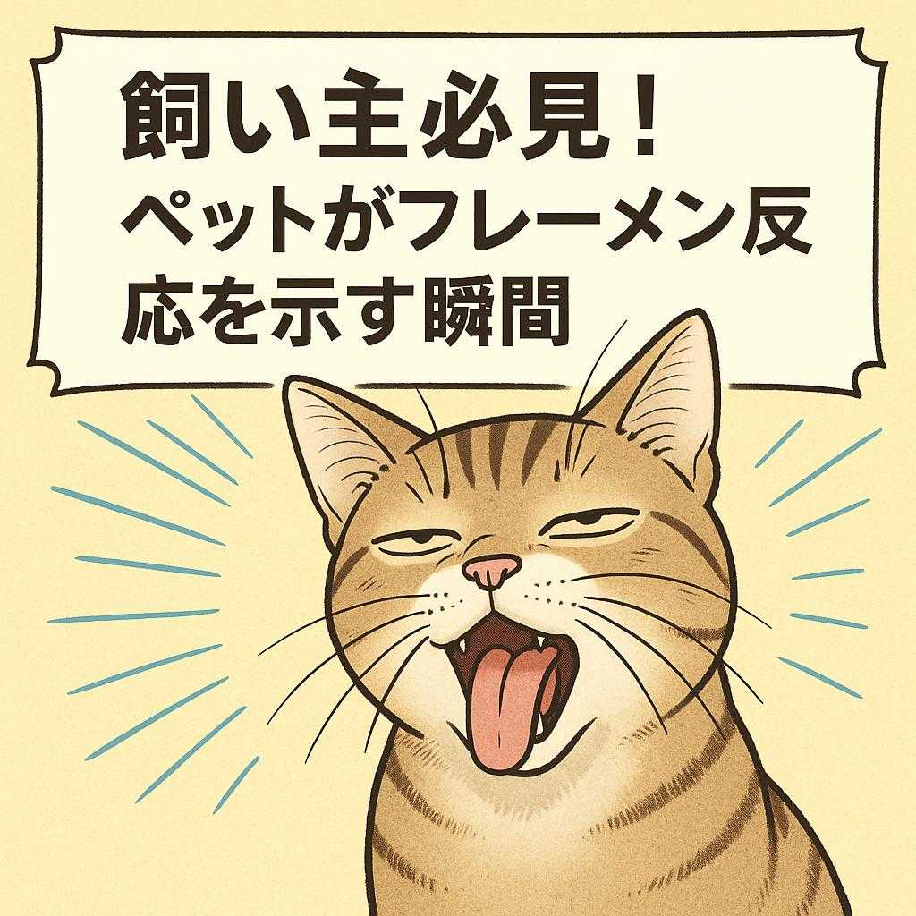 飼い主必見!ペットがフレーメン反応を示す瞬間