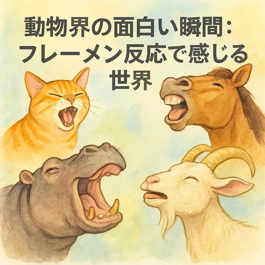 動物界の面白い瞬間：フレーメン反応で感じる世界