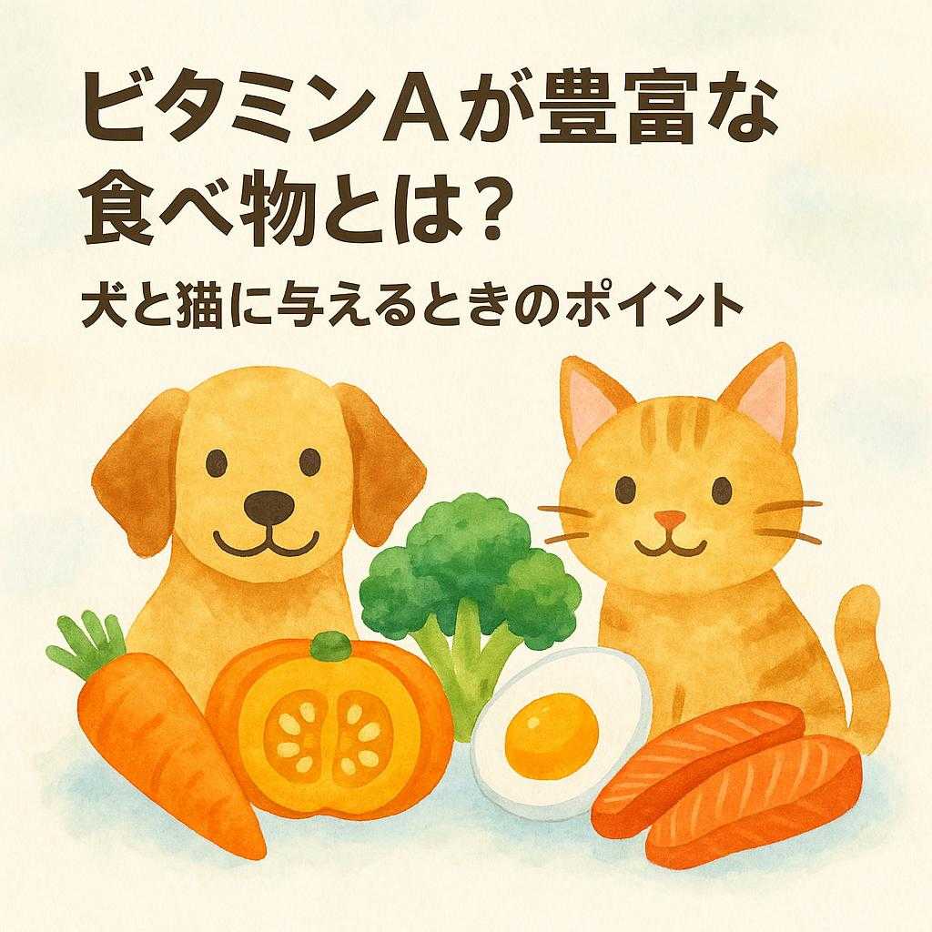 ビタミンAが豊富な食べ物とは?犬と猫に与えるときのポイント