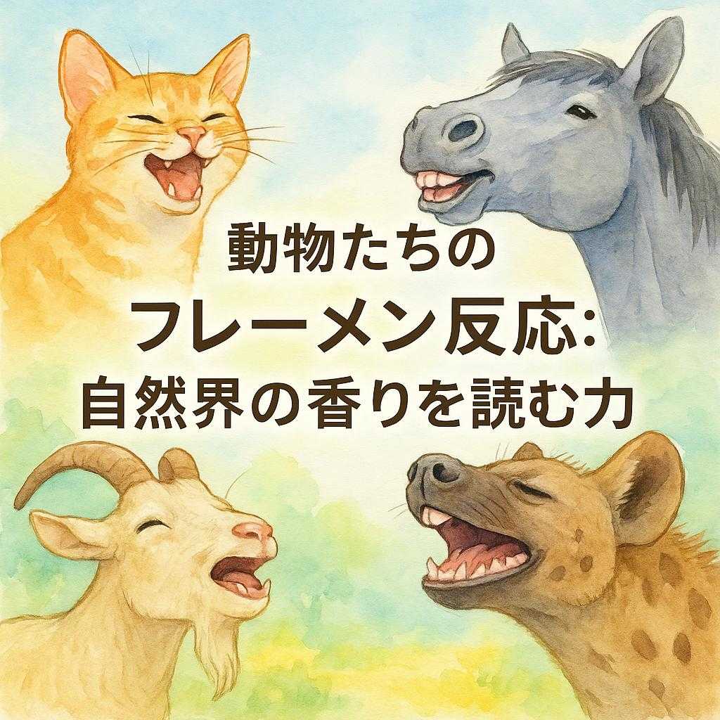 動物たちのフレーメン反応:自然界の香りを読む力