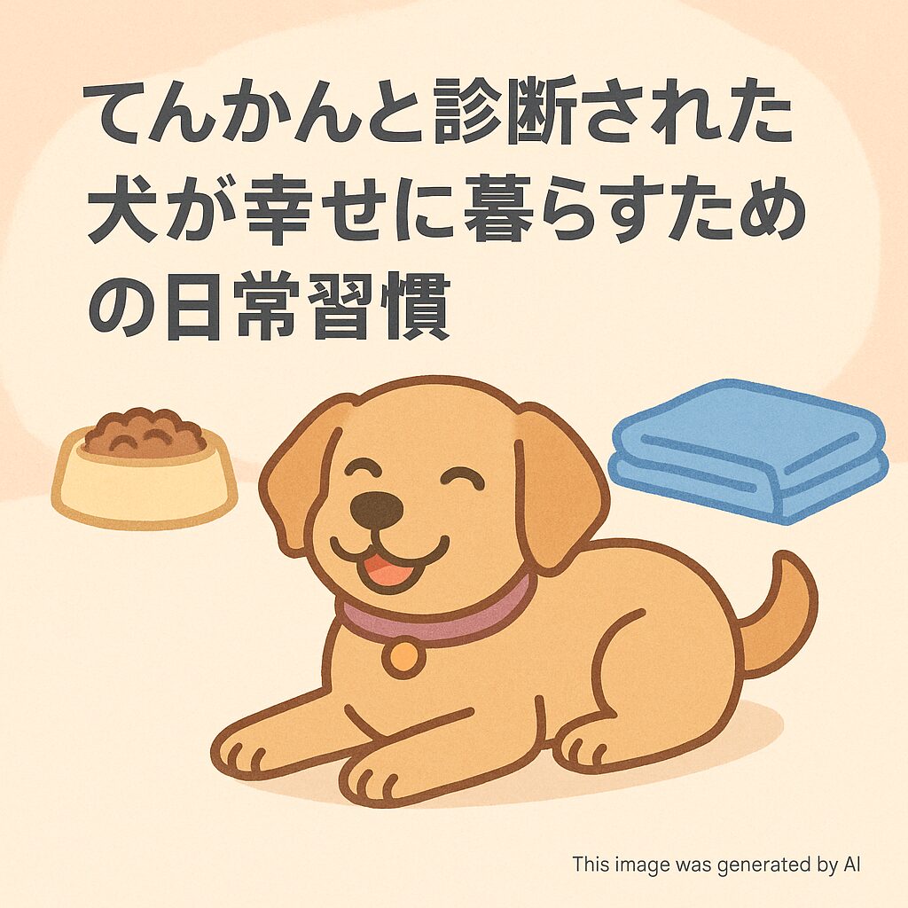 てんかんと診断された犬が幸せに暮らすための日常習慣