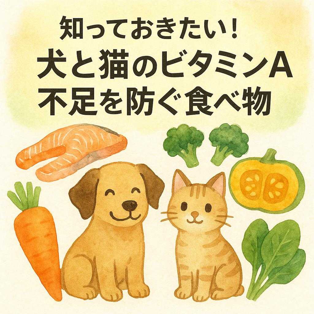 知っておきたい!犬と猫のビタミンA不足を防ぐ食べ物
