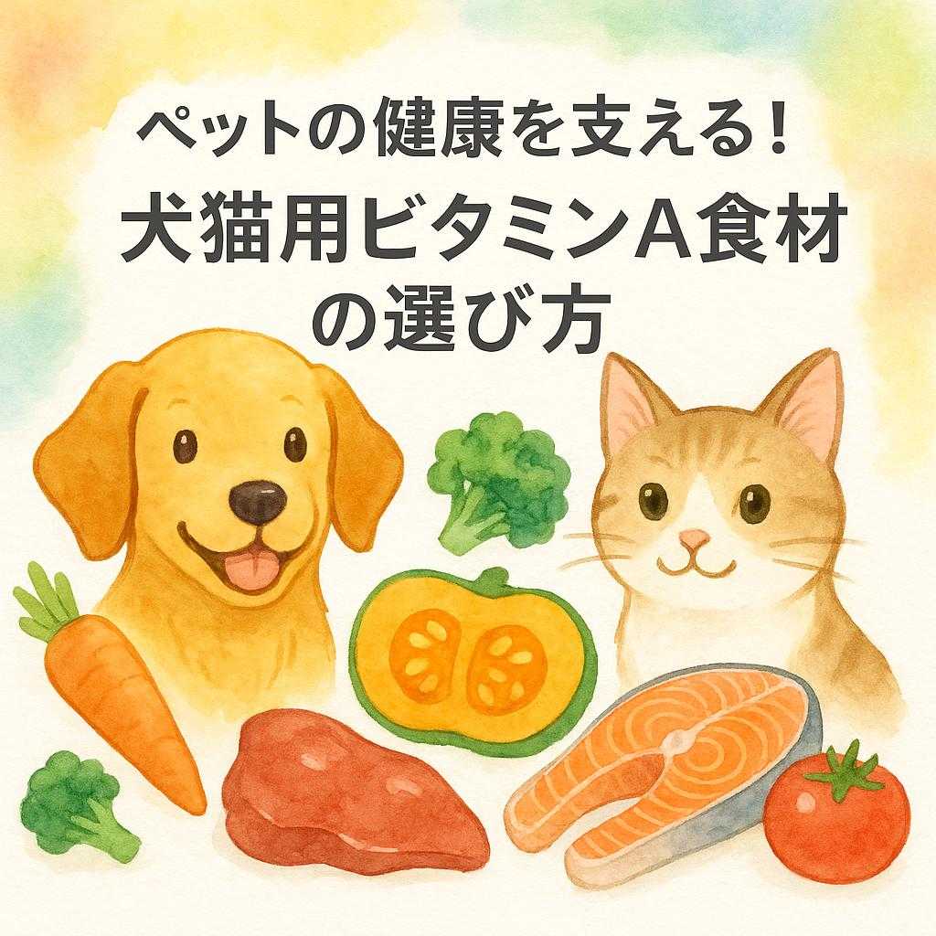 ペットの健康を支える!犬猫用ビタミンA食材の選び方