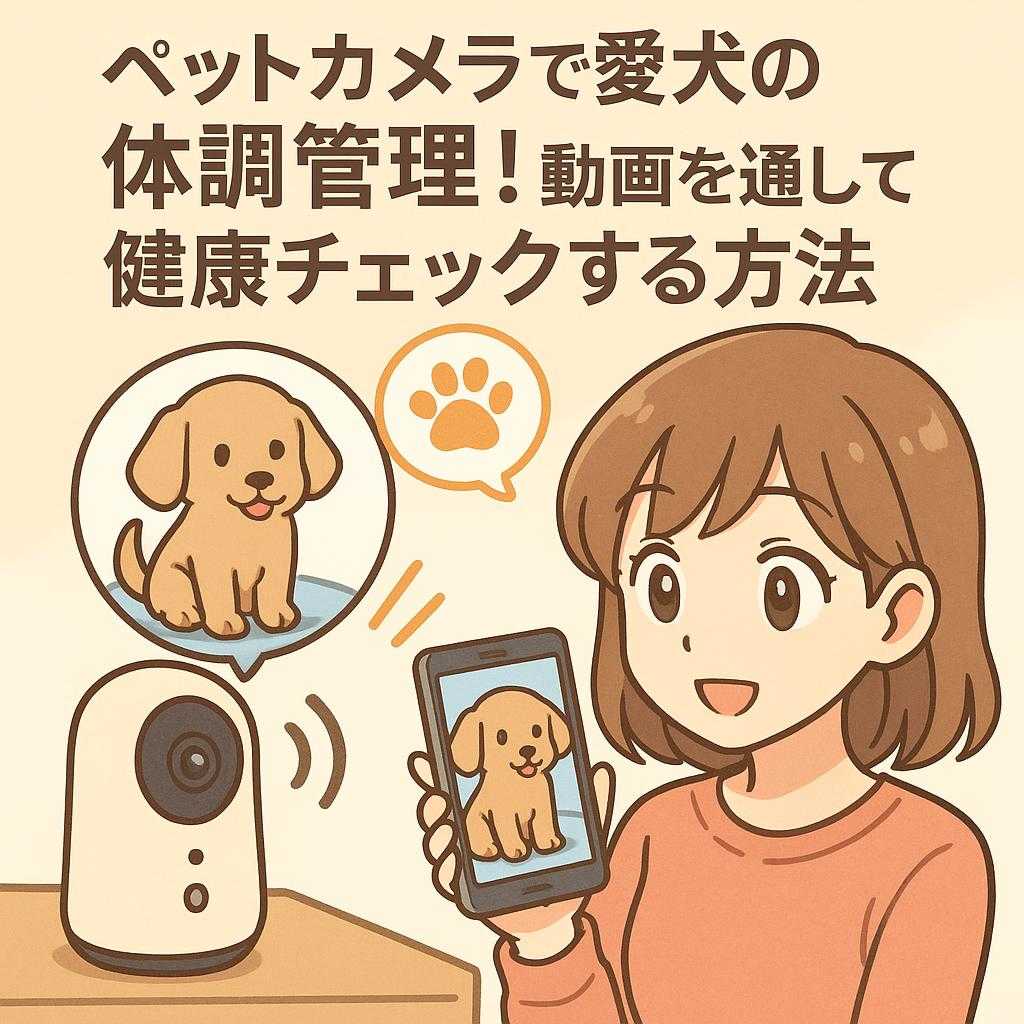 ペットカメラで愛犬の体調管理！動画を通して健康チェックする方法イメージ